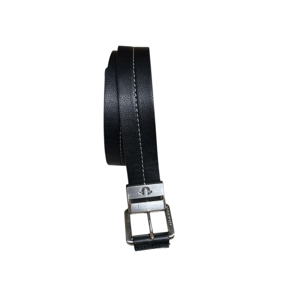 True Religion Stark Black Brown Reversible Belt Size 32